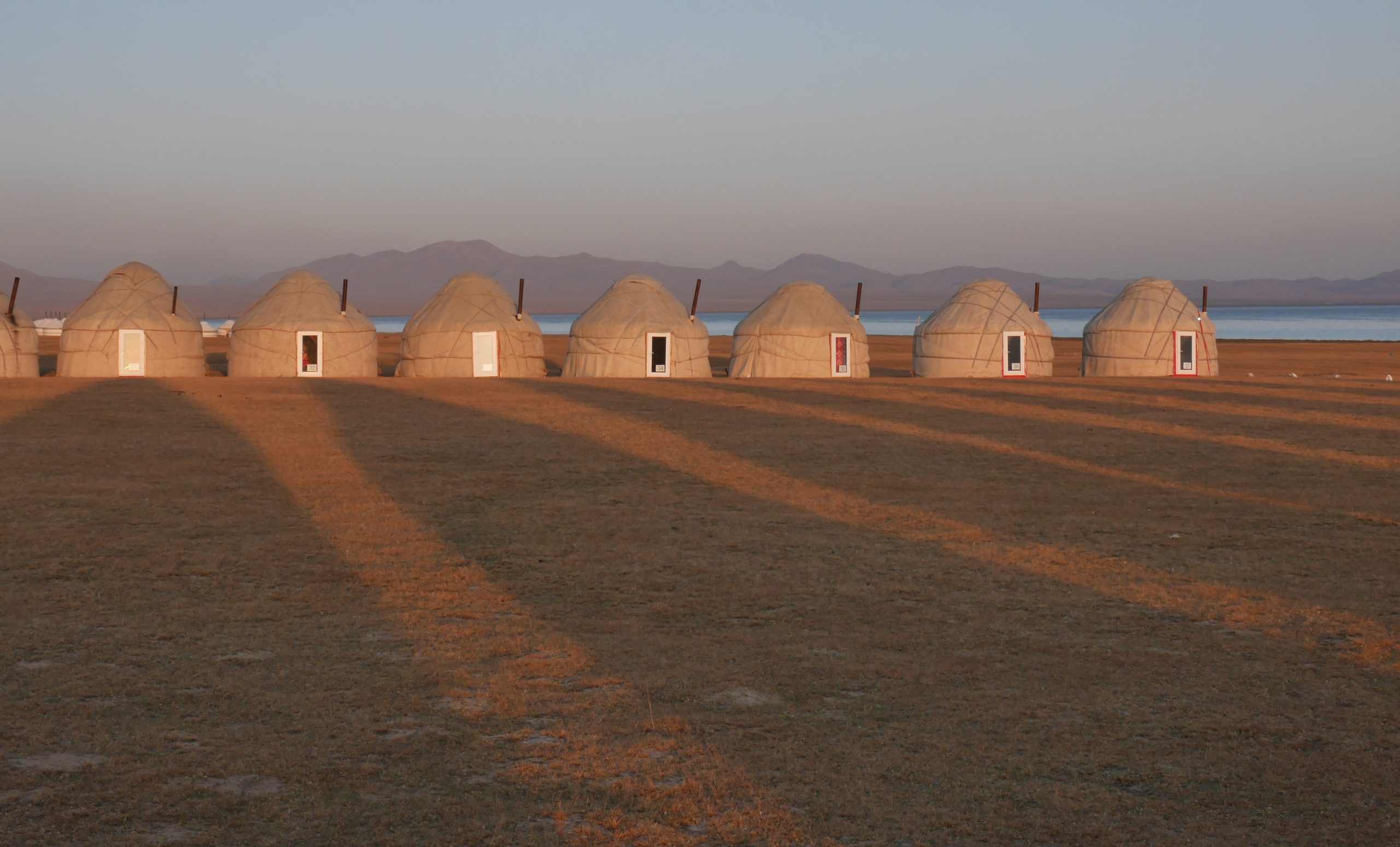Tourist Yurts at Son Kol Lake, Kyrgyzstan